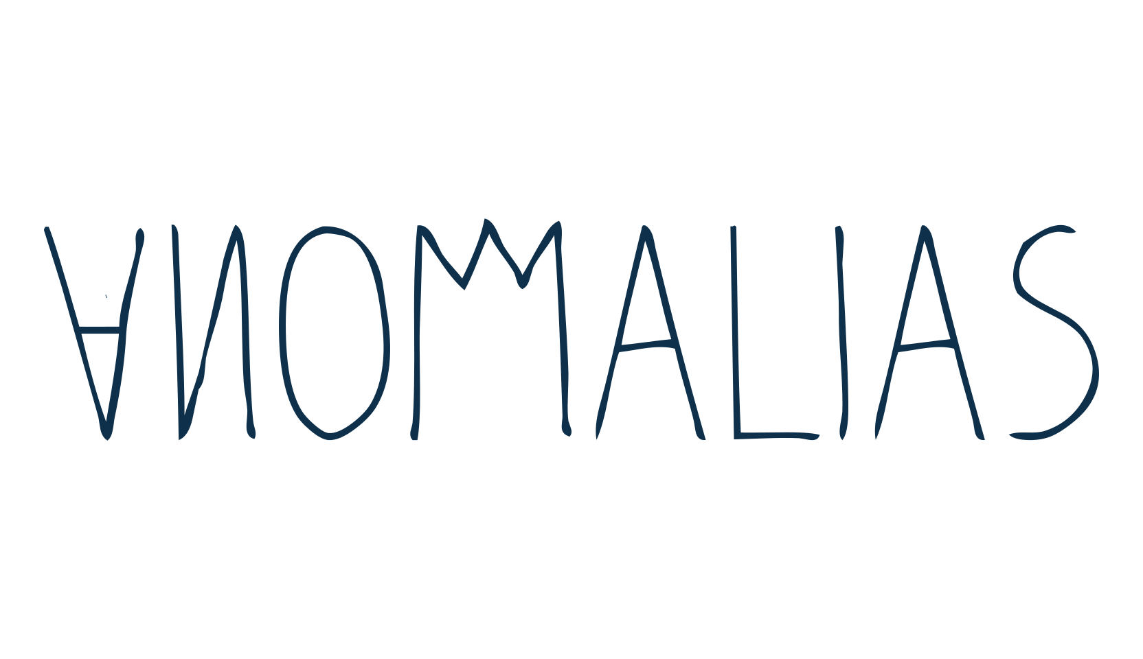 Anomalias, handwriting font preview