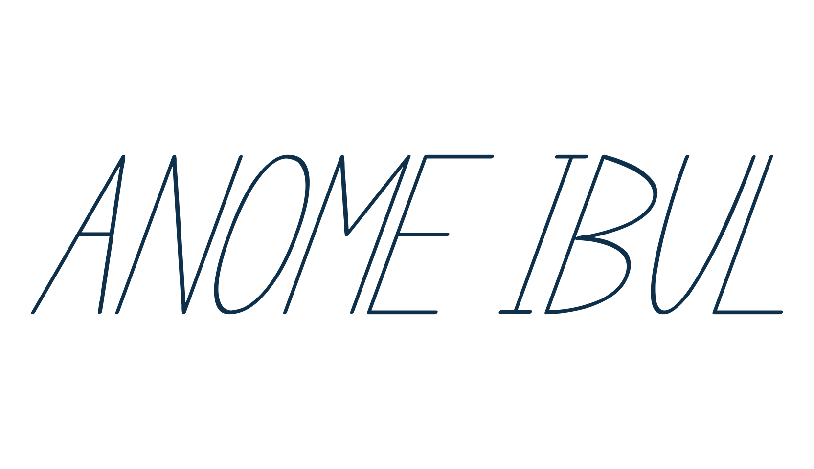 Anome Ibul, various font preview