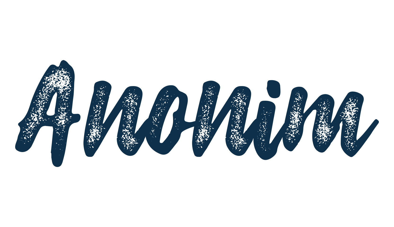 Anonim, brush font preview