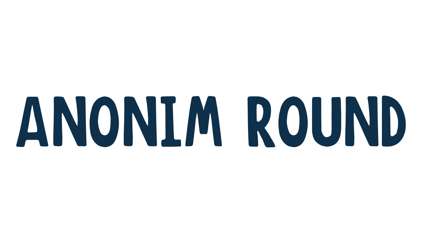 Anonim Round, cartoon font preview