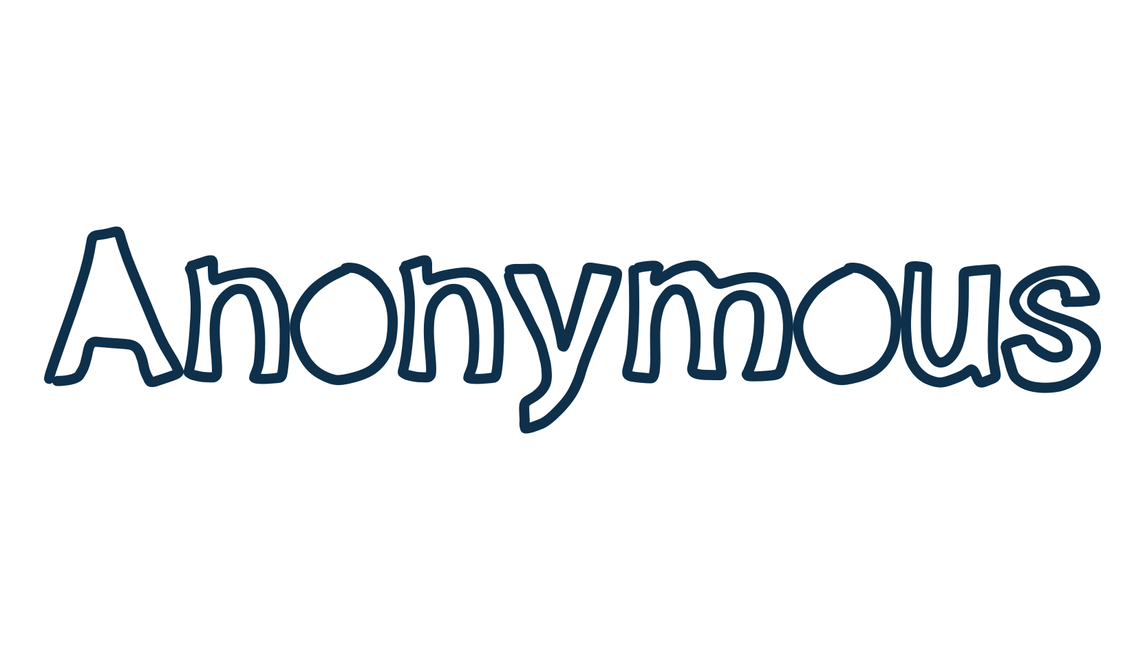 Anonymous, cartoon font preview