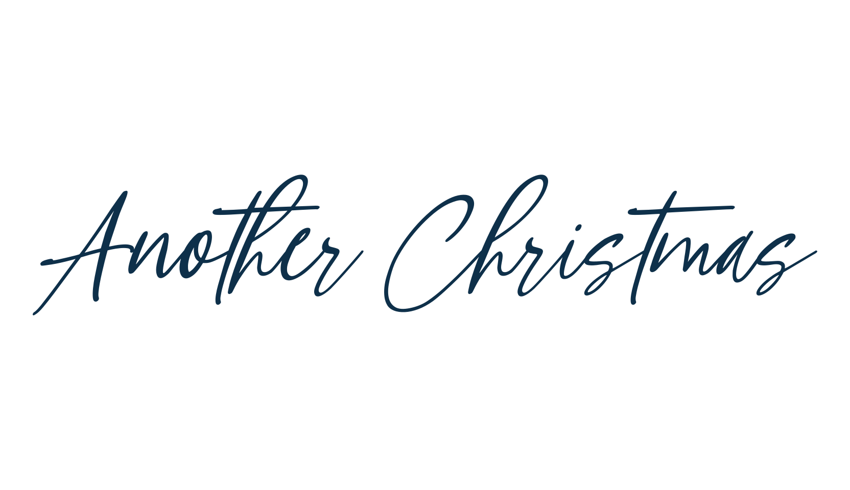Another Christmas, script handwritten fancy decorative calligraphy font preview