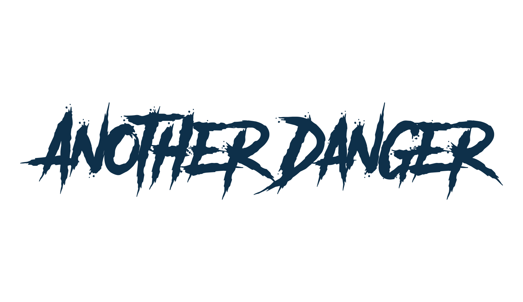 Another Danger, halloween font preview