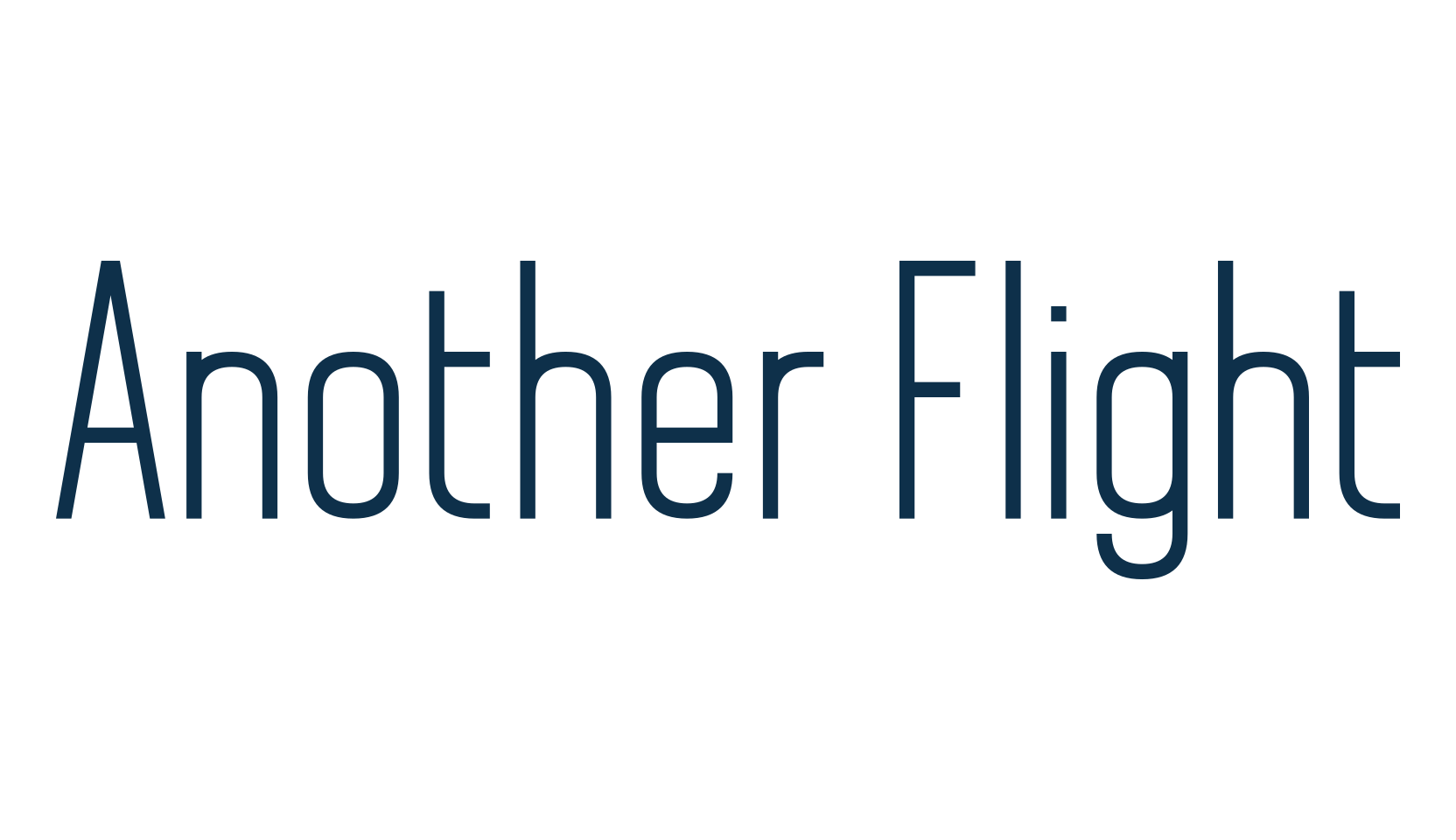 Another Flight, basic sans serif font preview