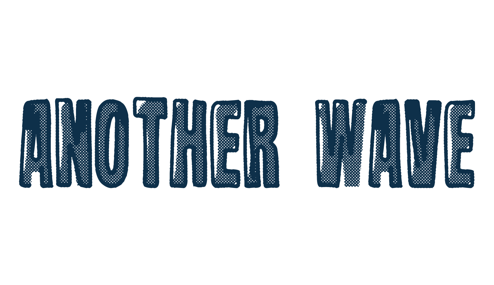 Another Wave, fancy eroded decorative font preview