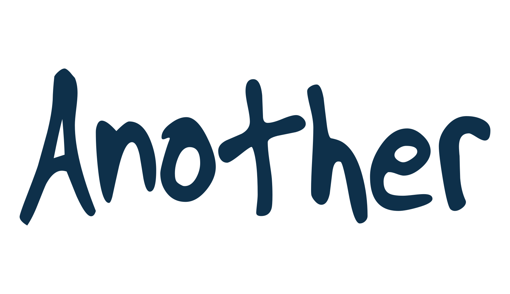 Another (another), handwriting font preview
