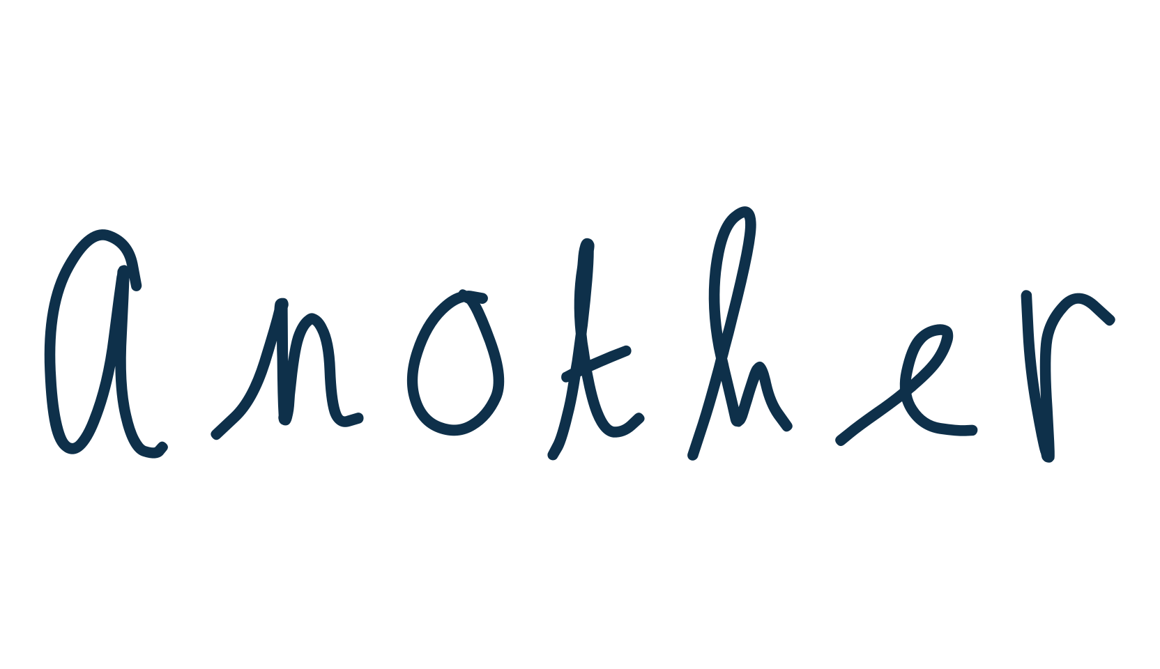 Another, script handwritten fancy decorative calligraphy font preview