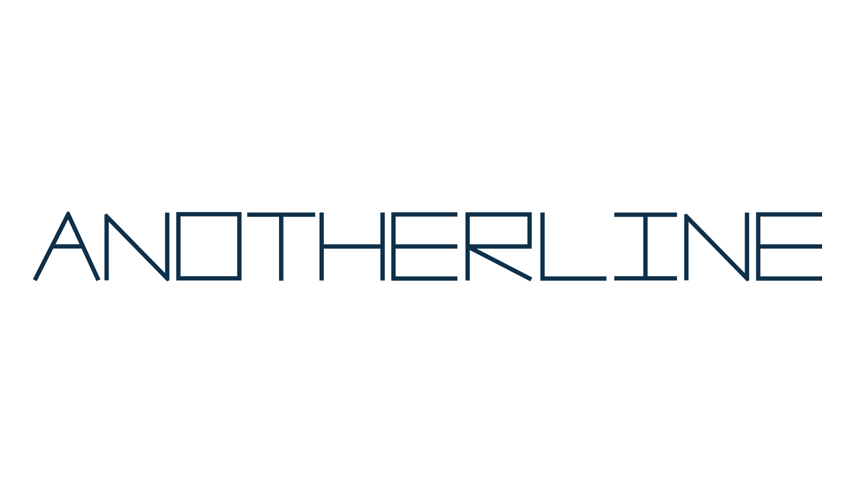 AnotherLine, square font preview