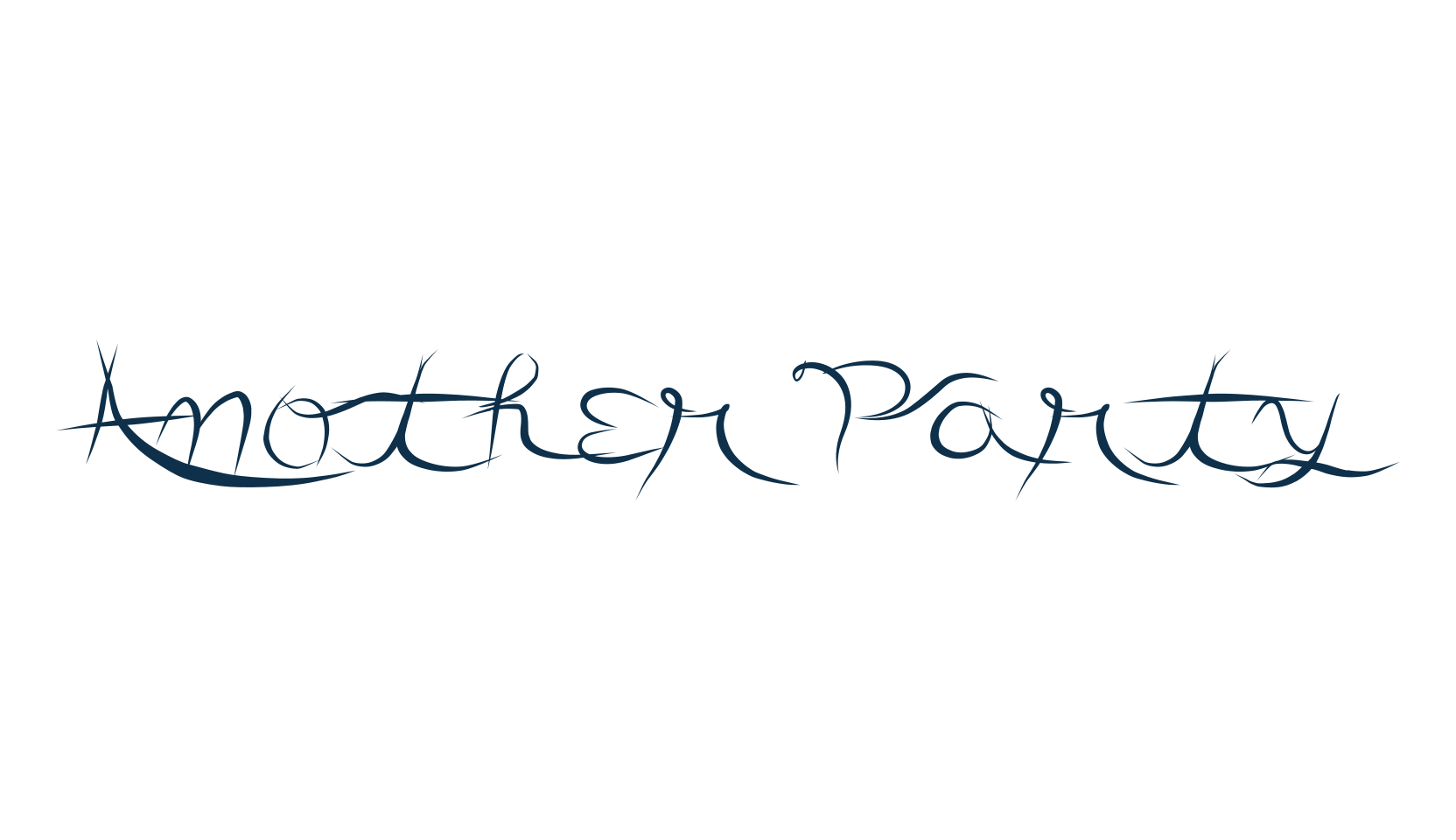 Another Party, fancy decorative font preview