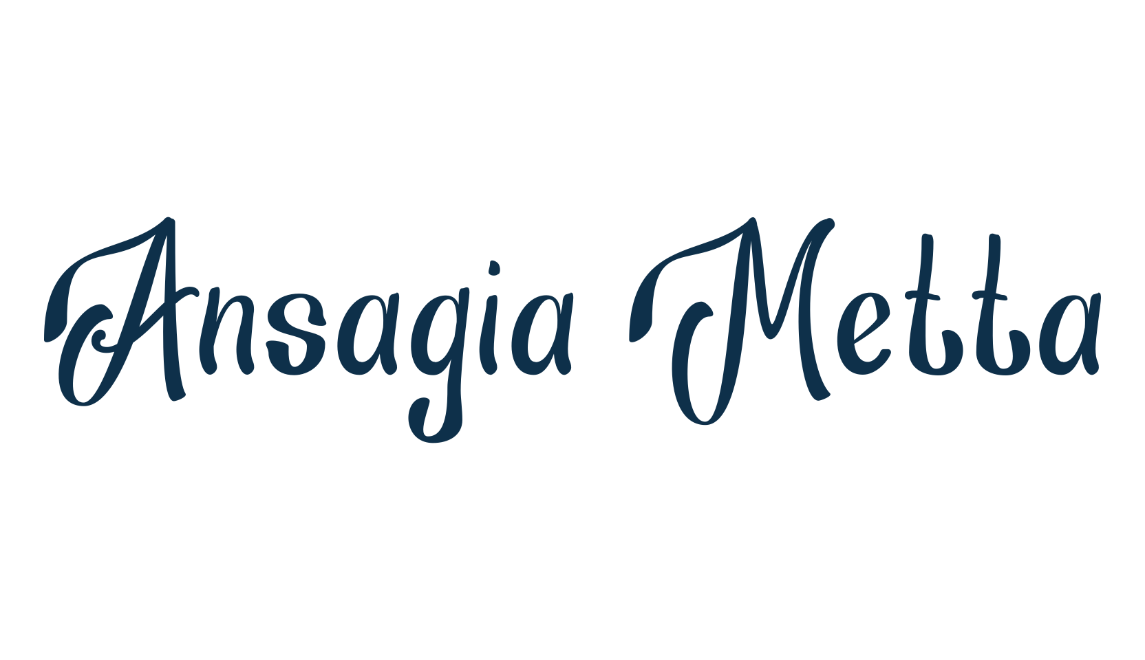 Ansagia Metta, old school font preview
