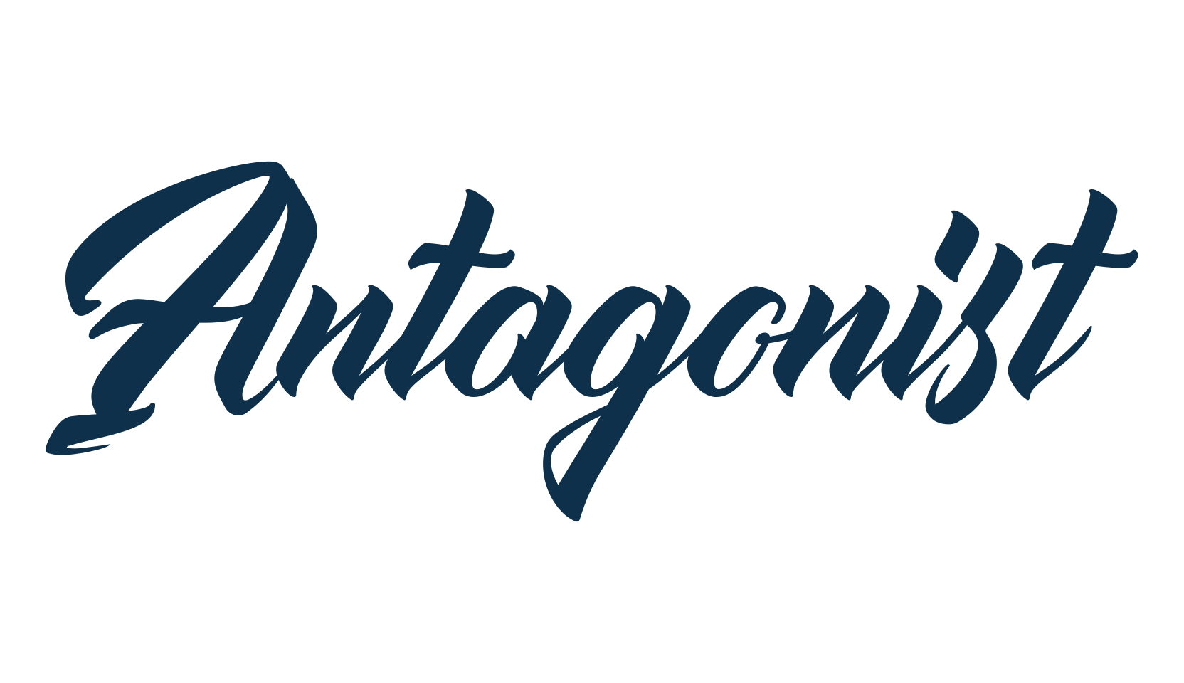 Antagonist (antagonist), script calligraphy fancy decorative font preview