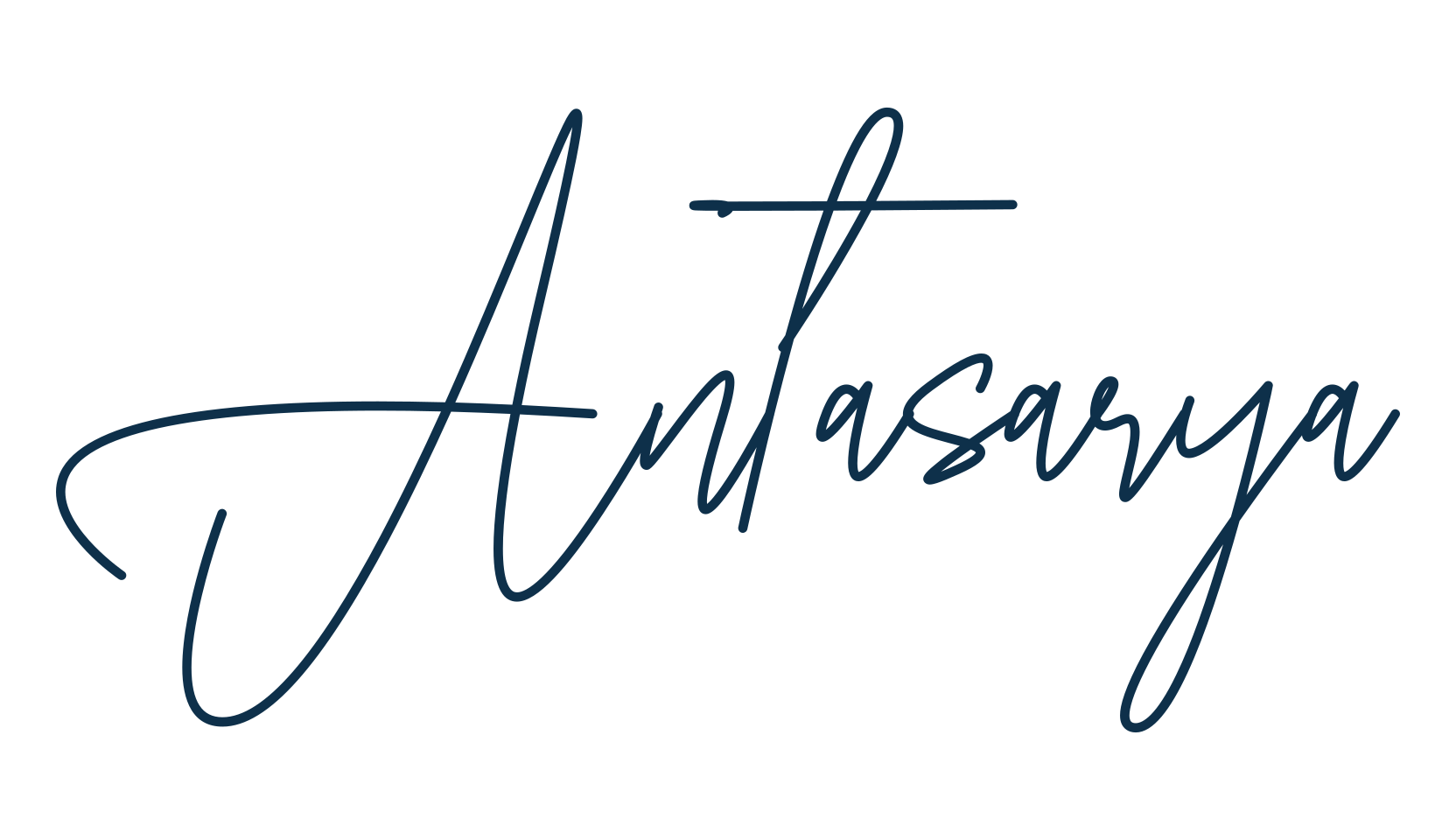 Antasarya, handwriting font preview