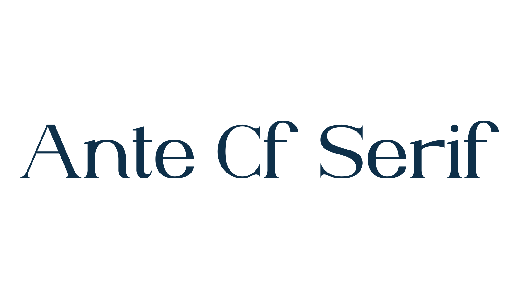 Ante Cf Serif, serif font preview