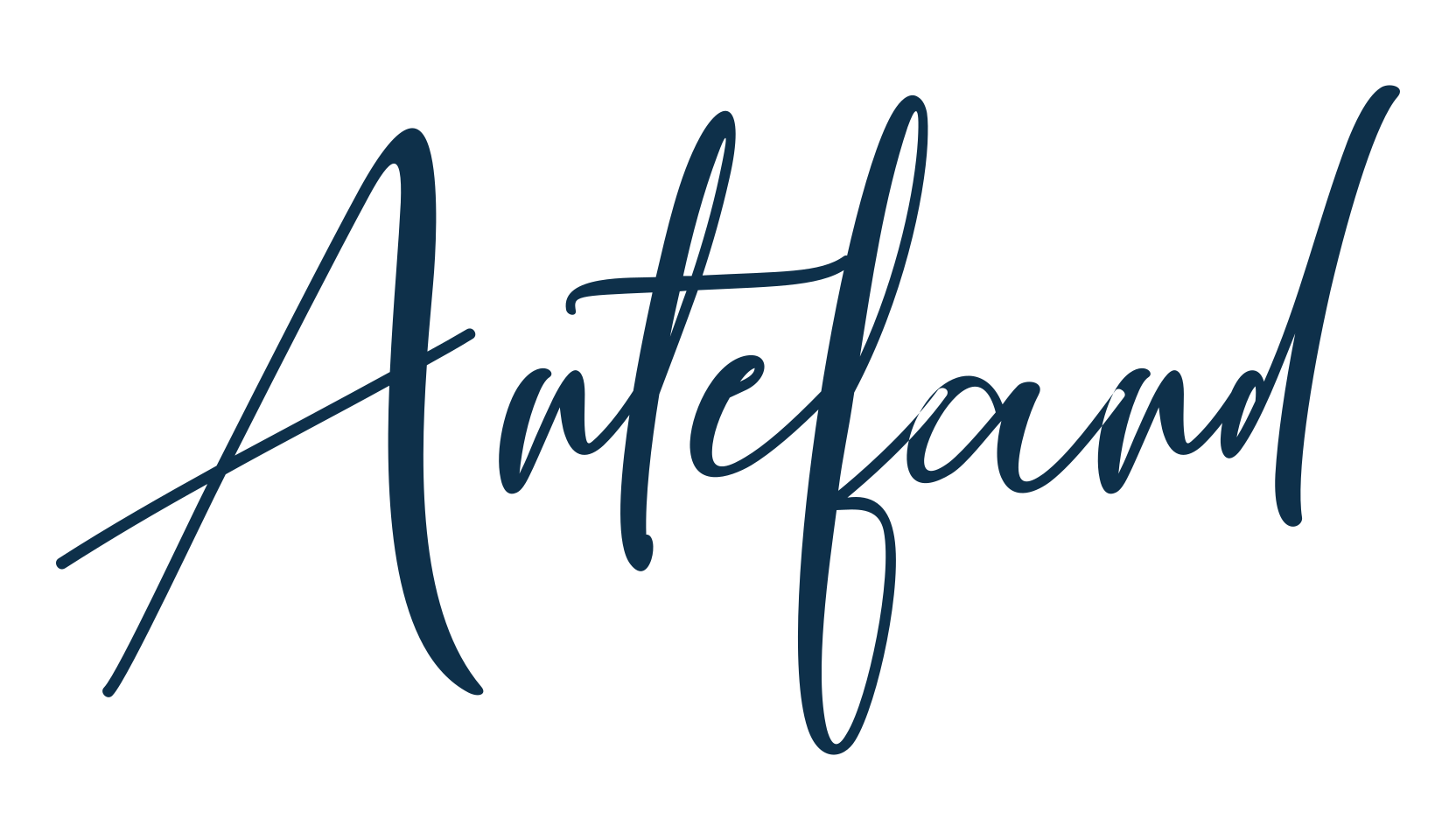 Antefand, handwriting font preview