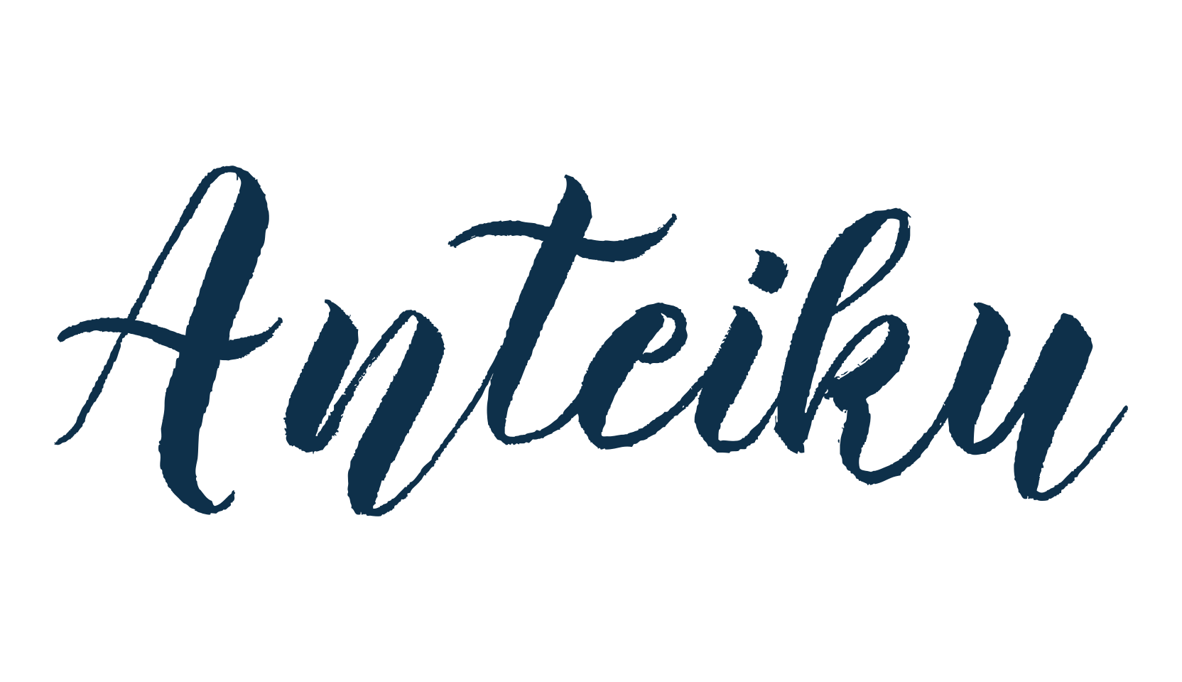 Anteiku, brush font preview