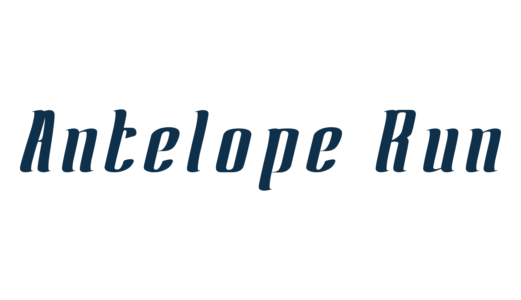 Antelope Run, fancy various basic font preview