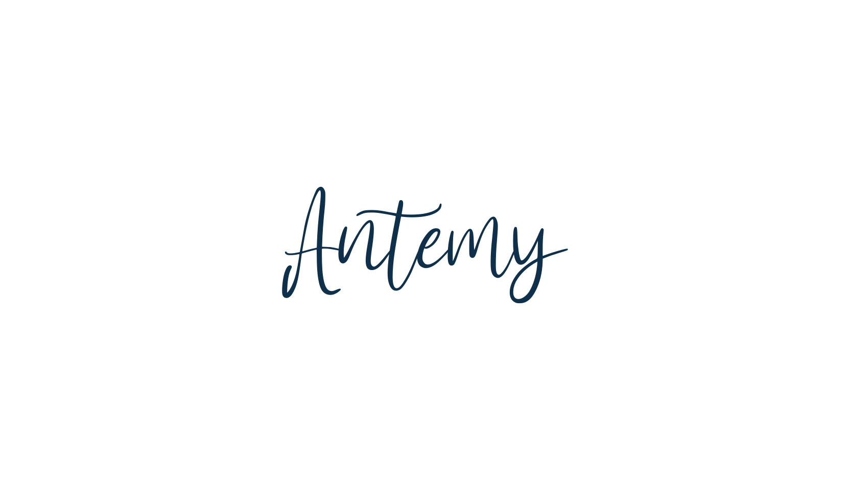 Antemy, handwriting font preview