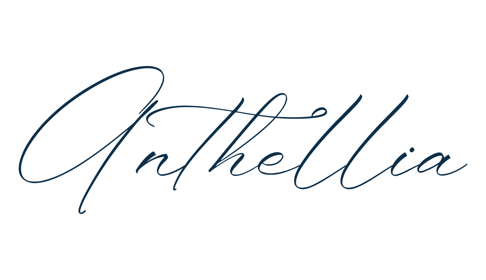 Anthellia, script handwritten fancy decorative calligraphy font preview