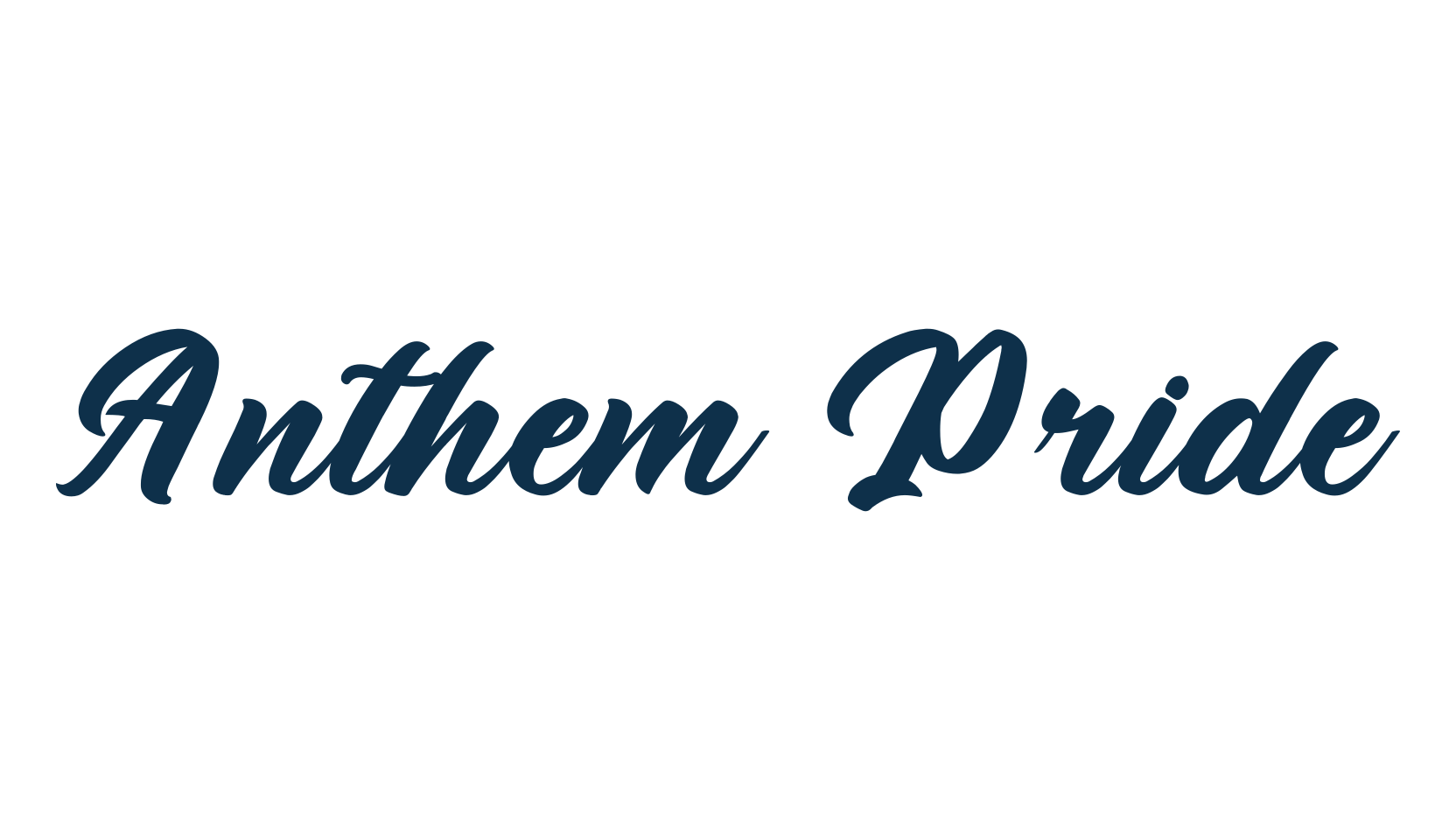 Anthem Pride, calligraphy font preview