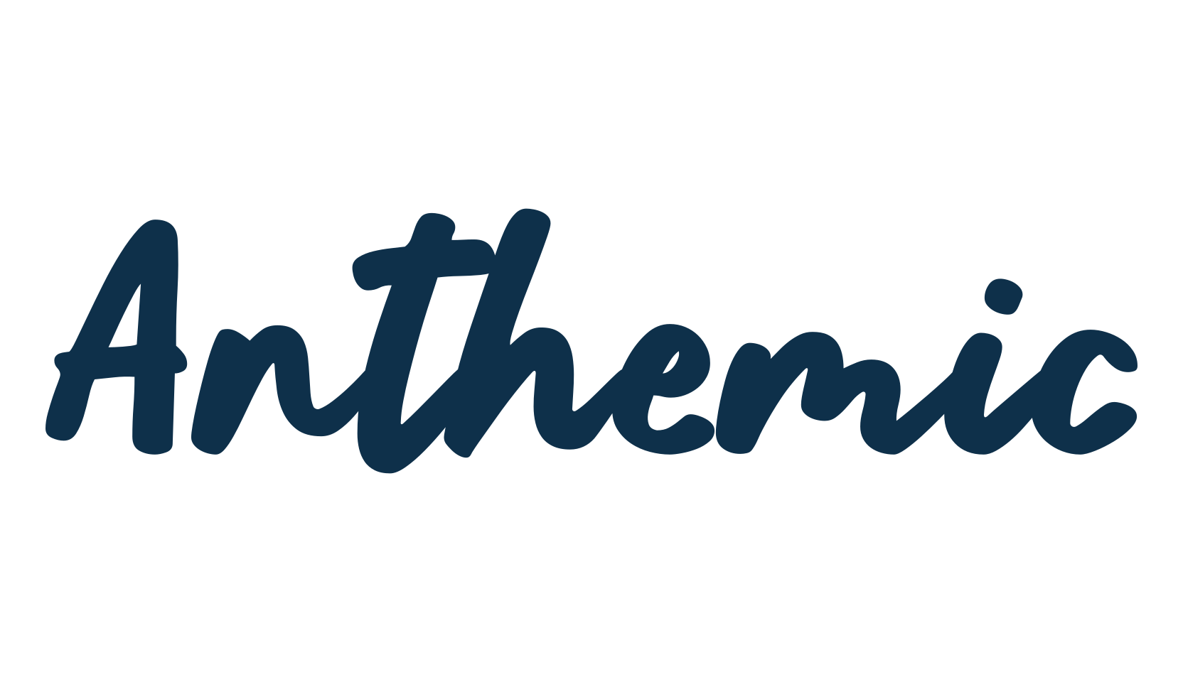 Anthemic, handwriting font preview