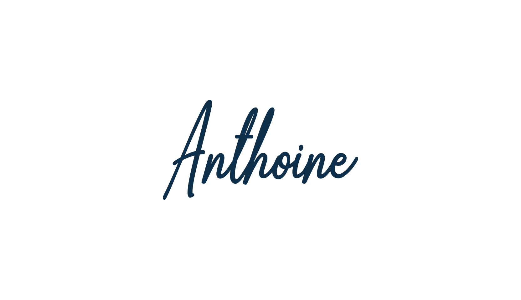 Anthoine, script handwritten fancy decorative calligraphy font preview