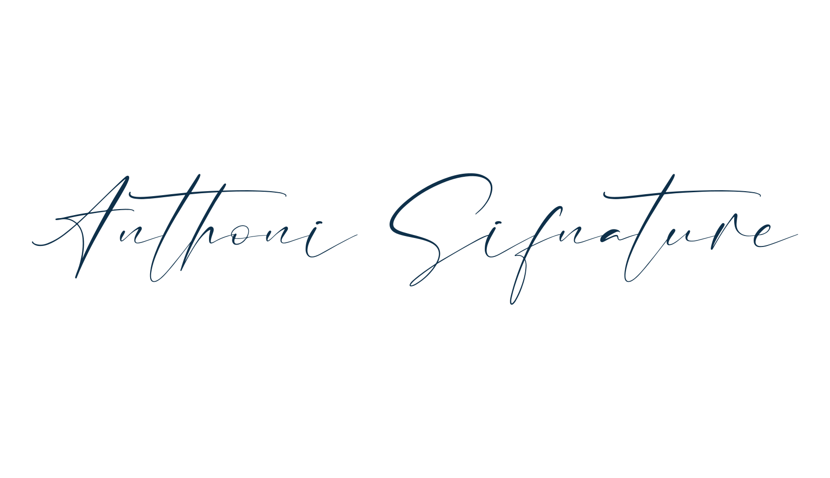 Anthoni Sifnature, handwriting font preview