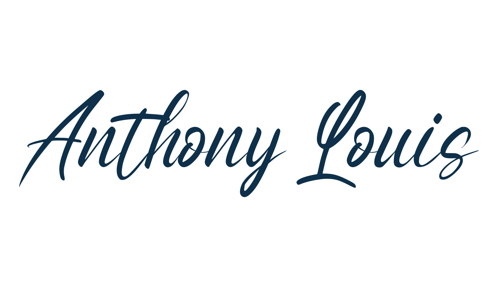 Anthony Louis, handwriting font preview