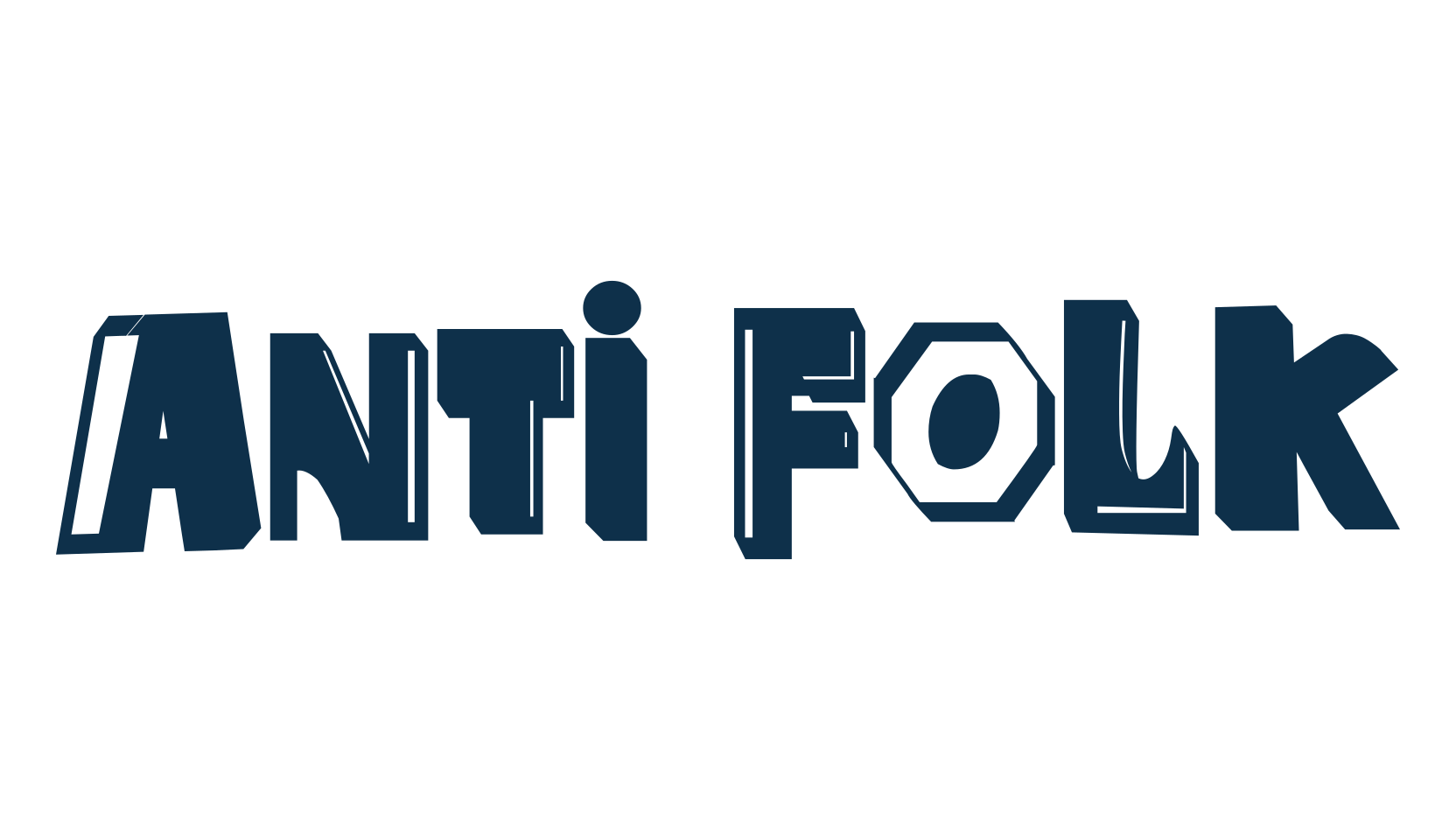 Anti Folk, fancy distorted decorative font preview