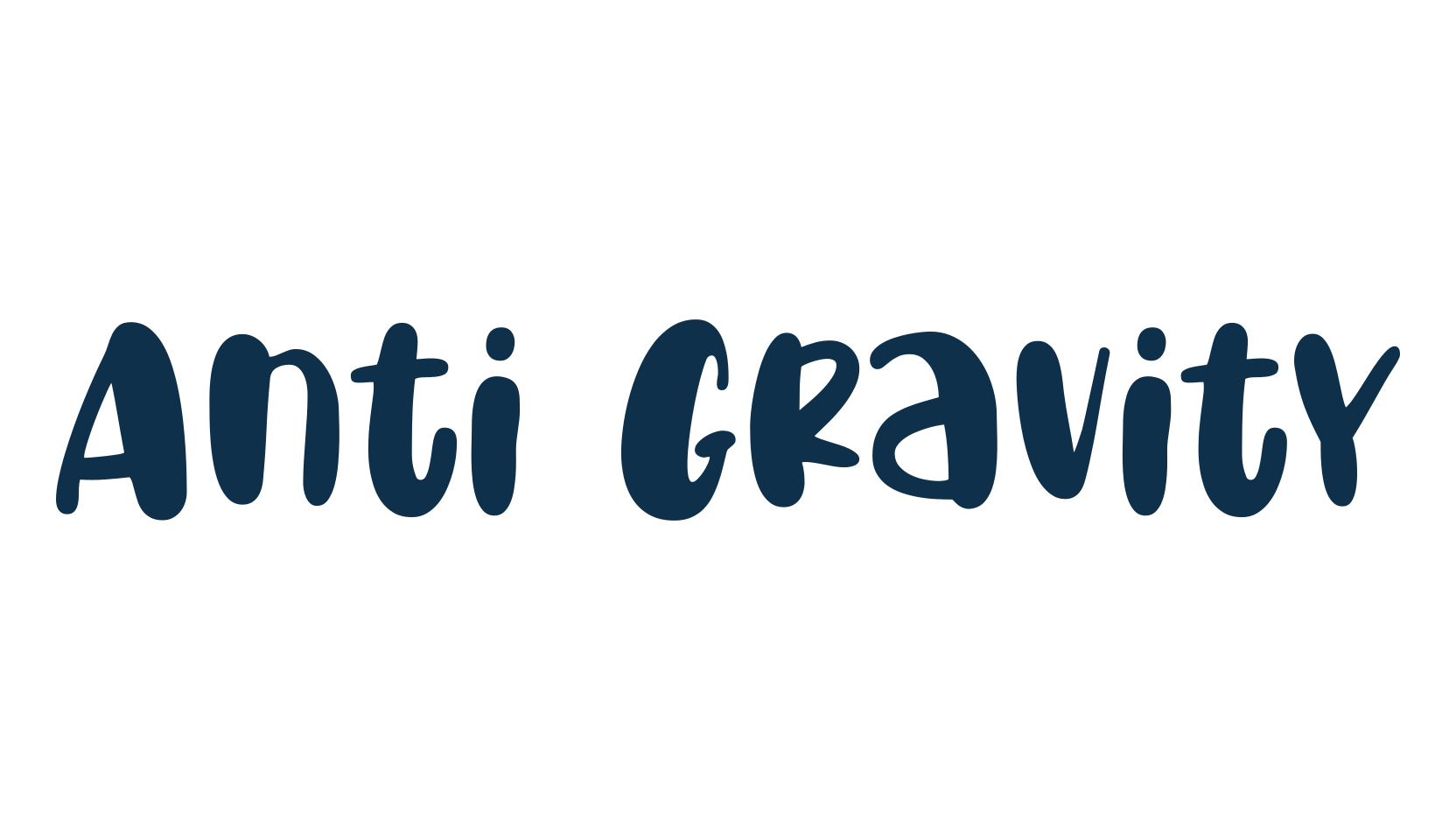 Anti Gravity, cartoon font preview