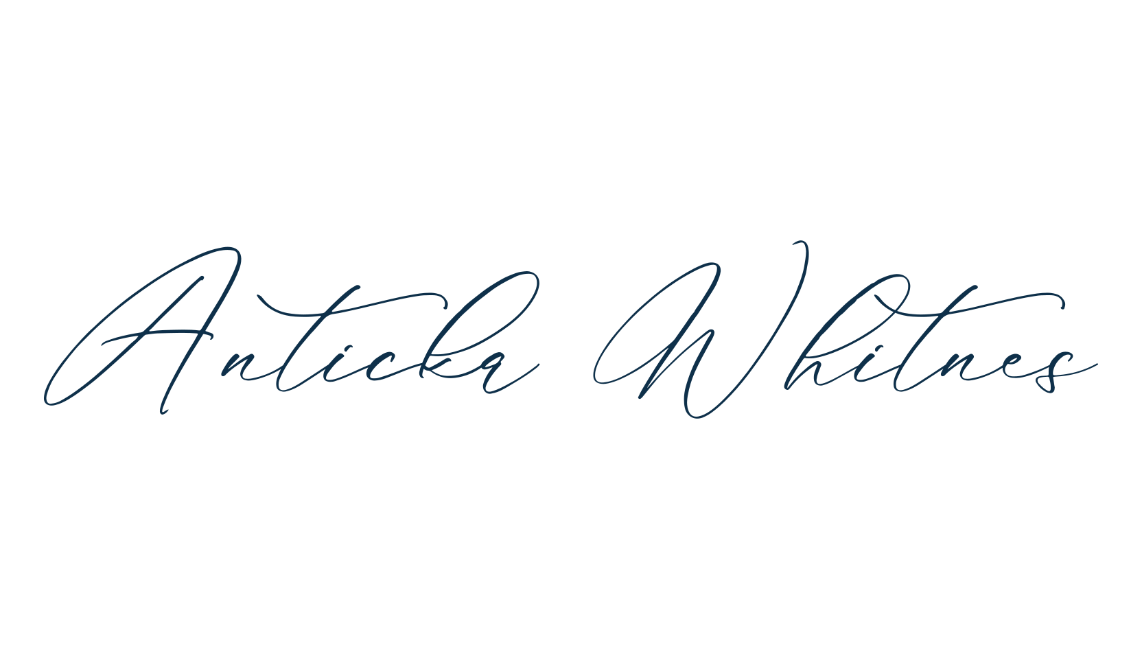Anticka Whitnes, script handwritten fancy decorative calligraphy font preview