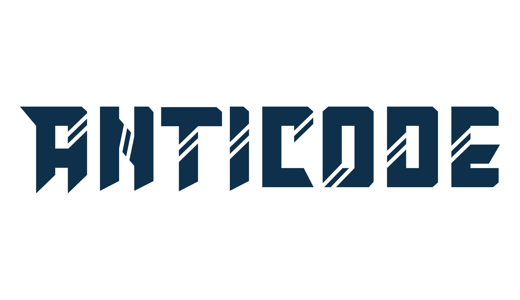 Anticode, techno sci-fi font preview