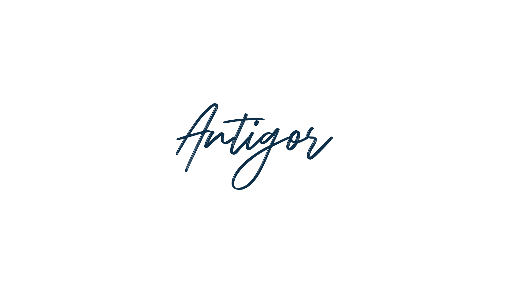 Antigor, script brush fancy decorative calligraphy font preview