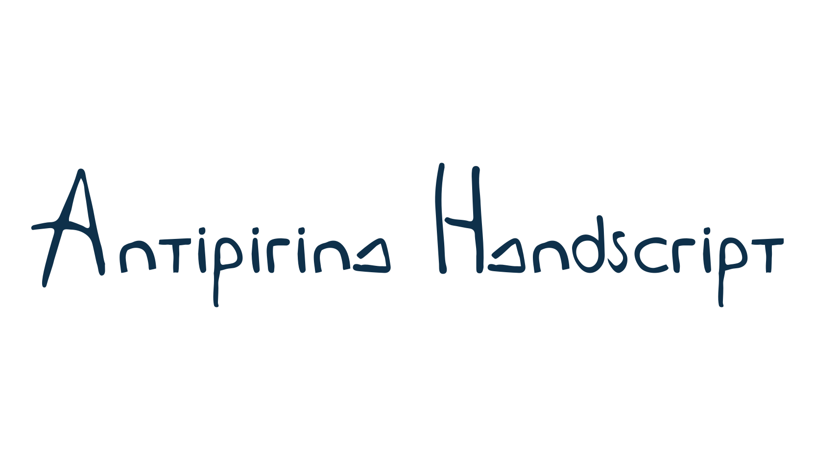 Antipirina Handscript, script handwritten fancy decorative calligraphy font preview