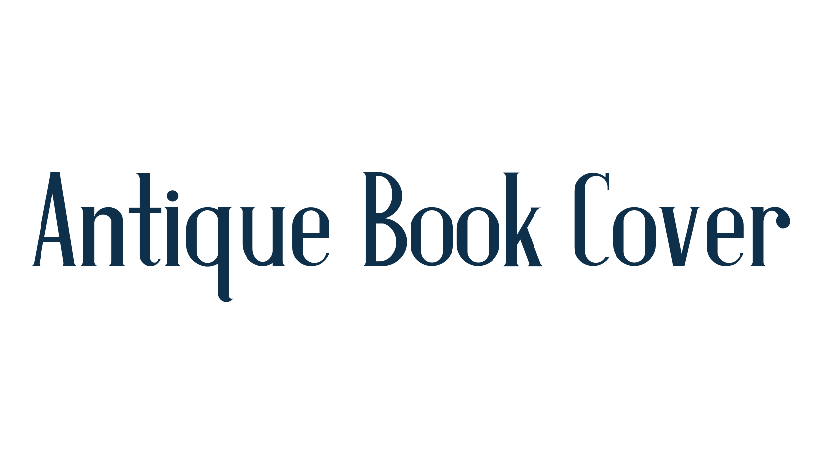 Antique Book Cover, fancy retro decorative font preview
