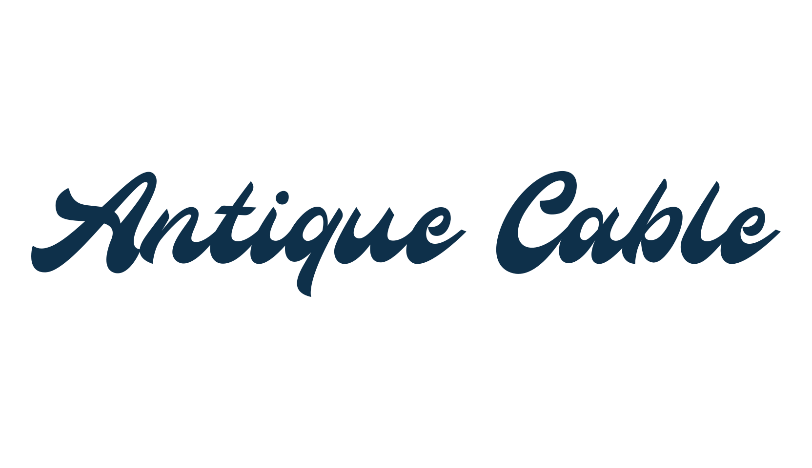 Antique Cable, fancy old school decorative script calligraphy font preview