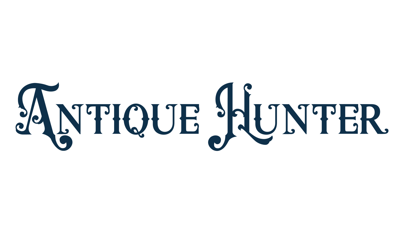 Antique Hunter, fancy retro decorative font preview