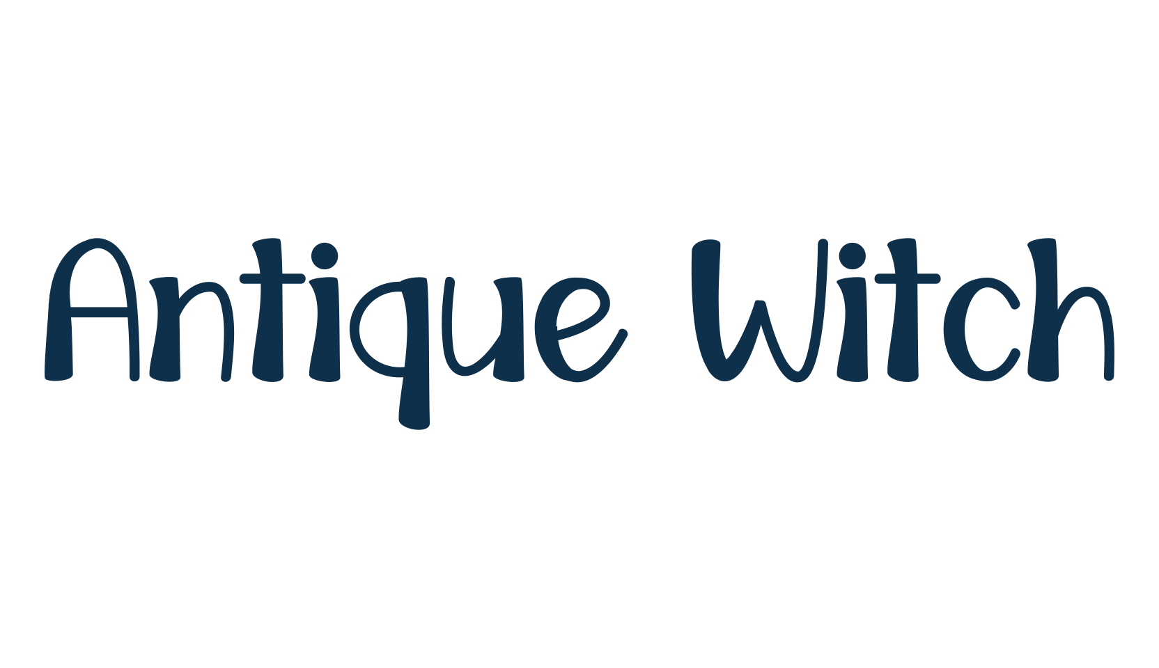 Antique Witch, fancy various decorative font preview