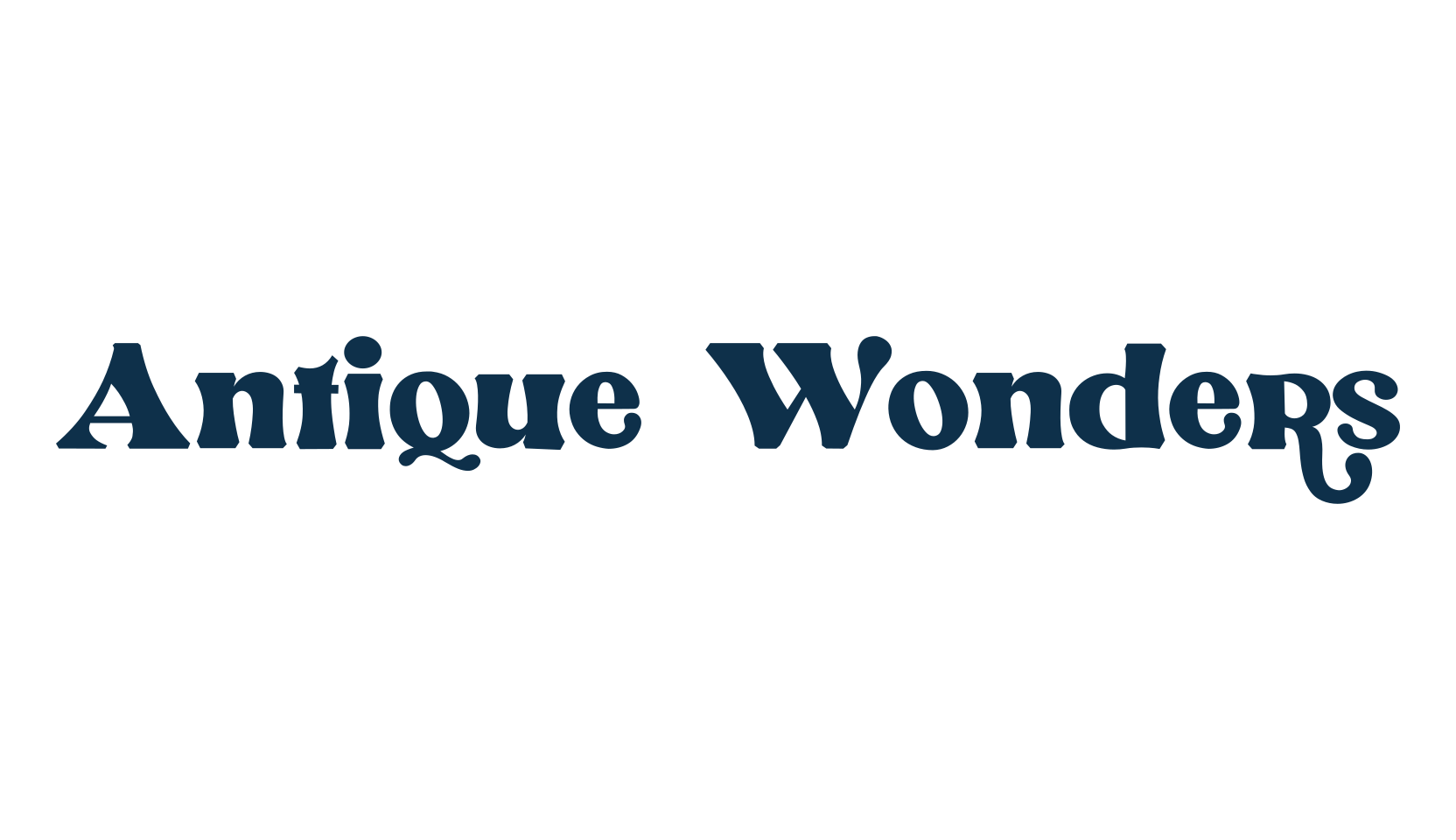Antique Wonders, fancy groovy decorative font preview