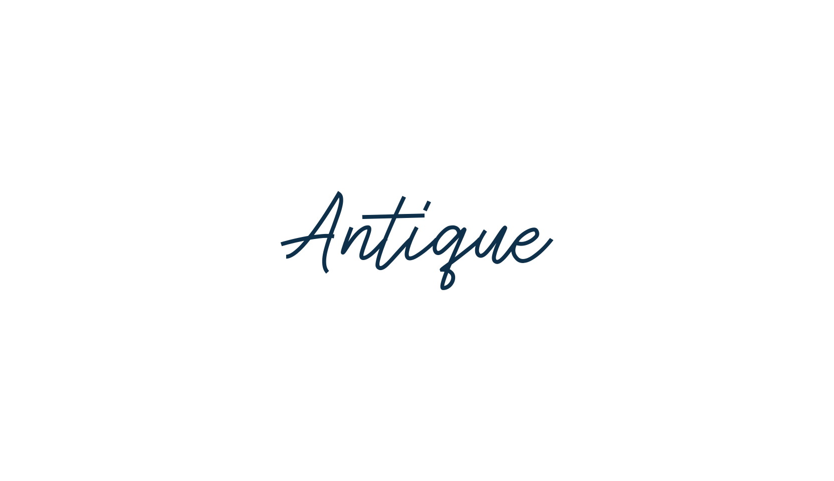 Antique (antique), handwriting font preview
