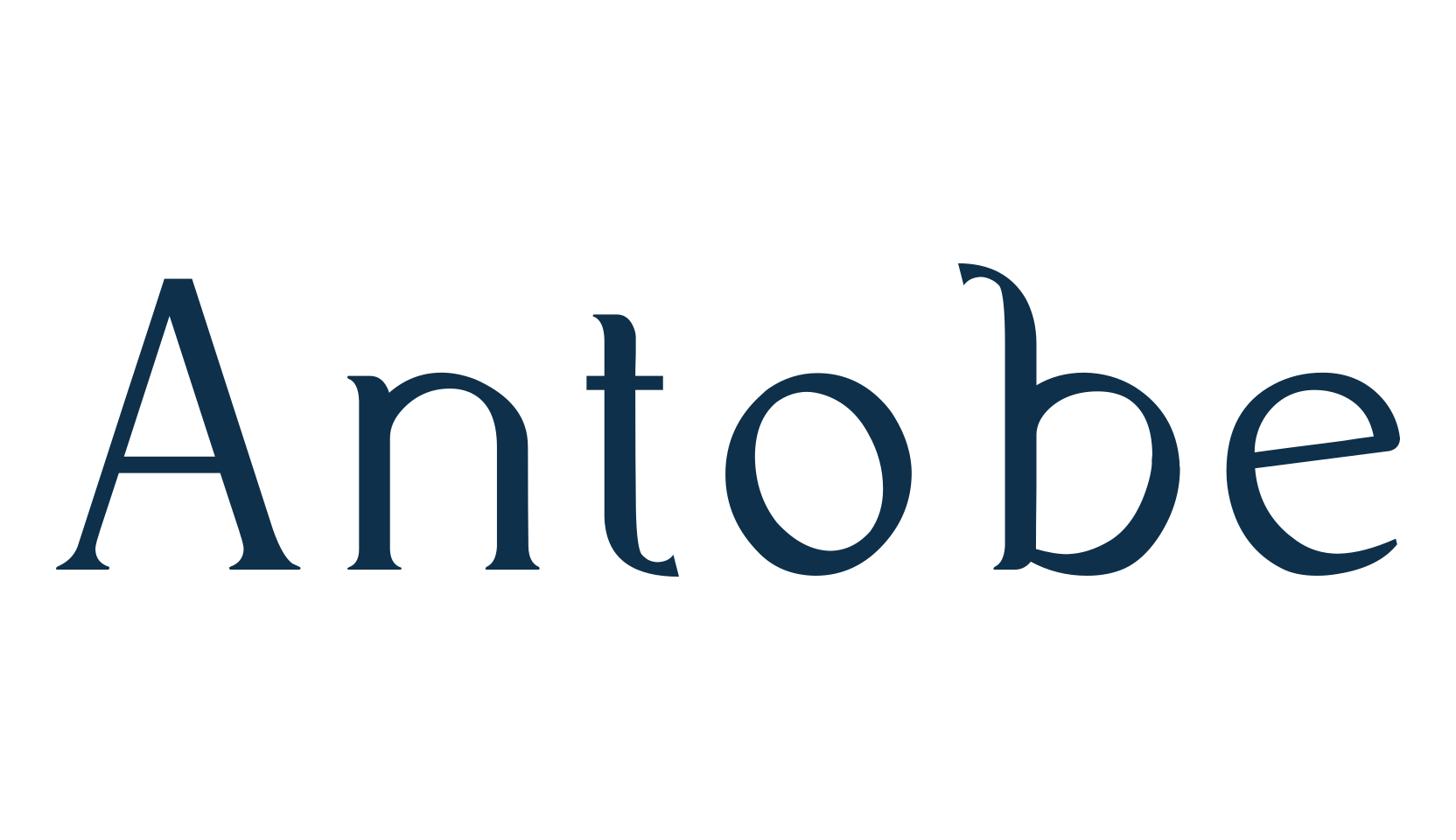 Antobe, serif font preview