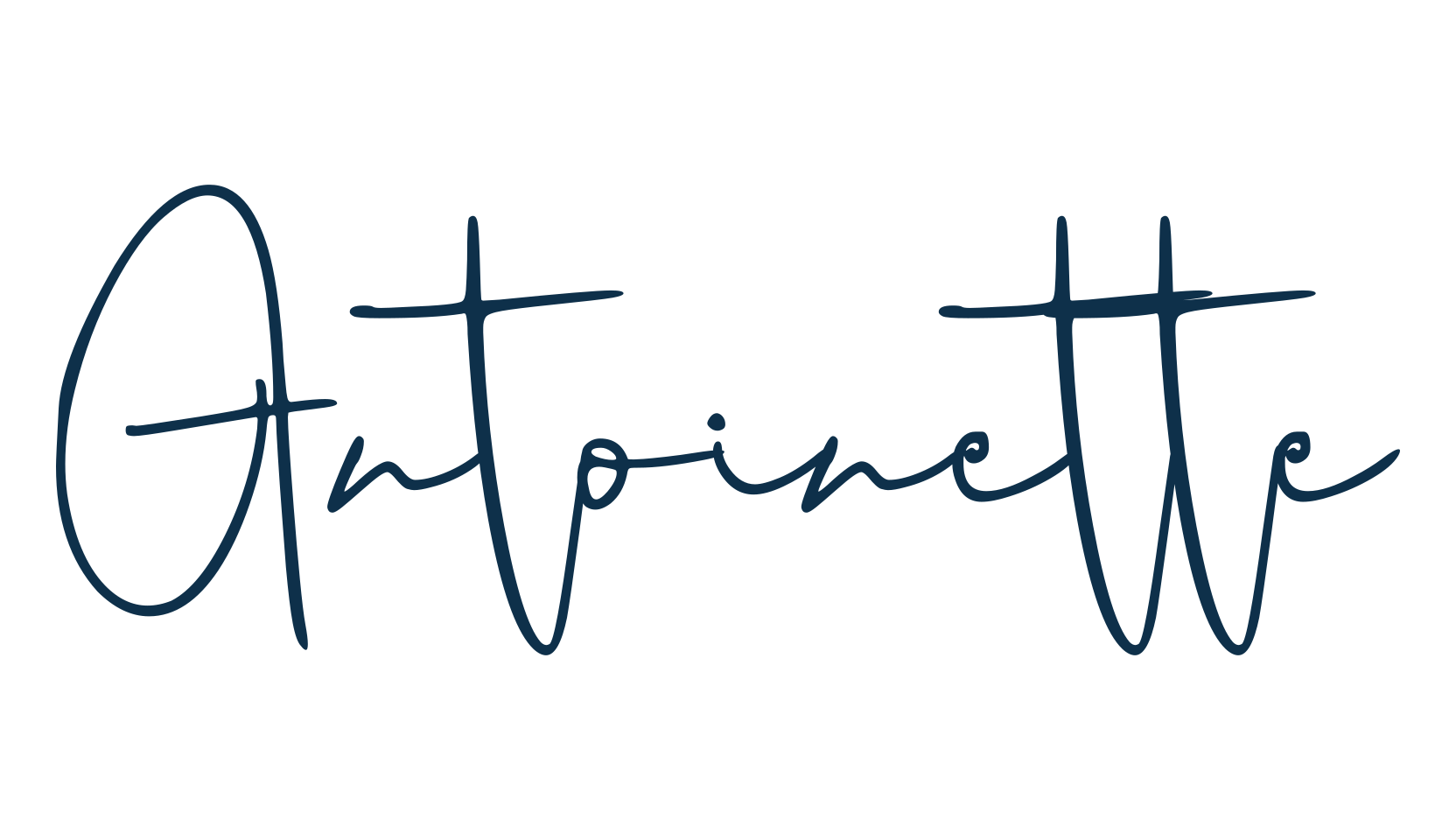 Antoinette, handwriting font preview