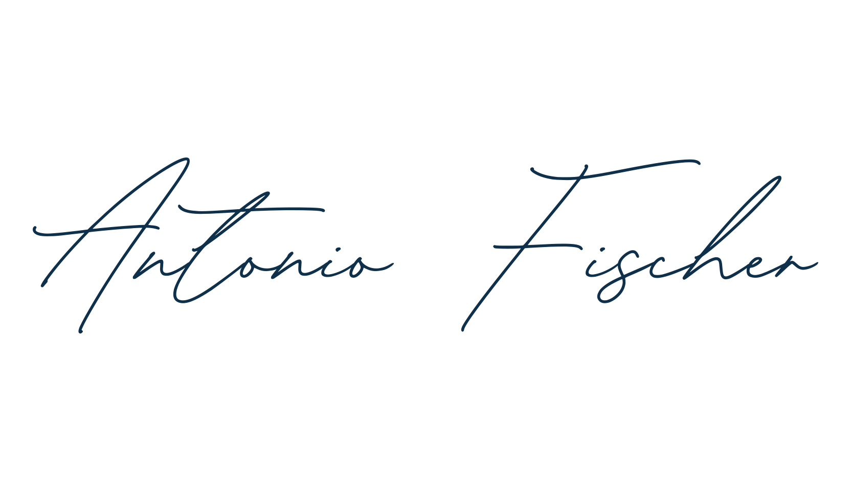Antonio Fischer, handwriting font preview