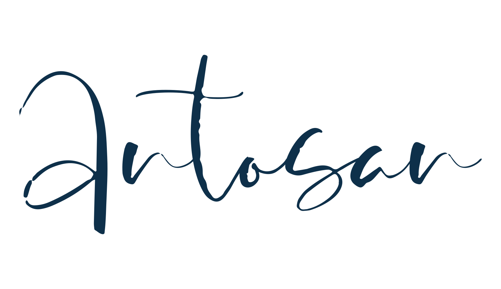 Antosan, script brush fancy decorative calligraphy font preview