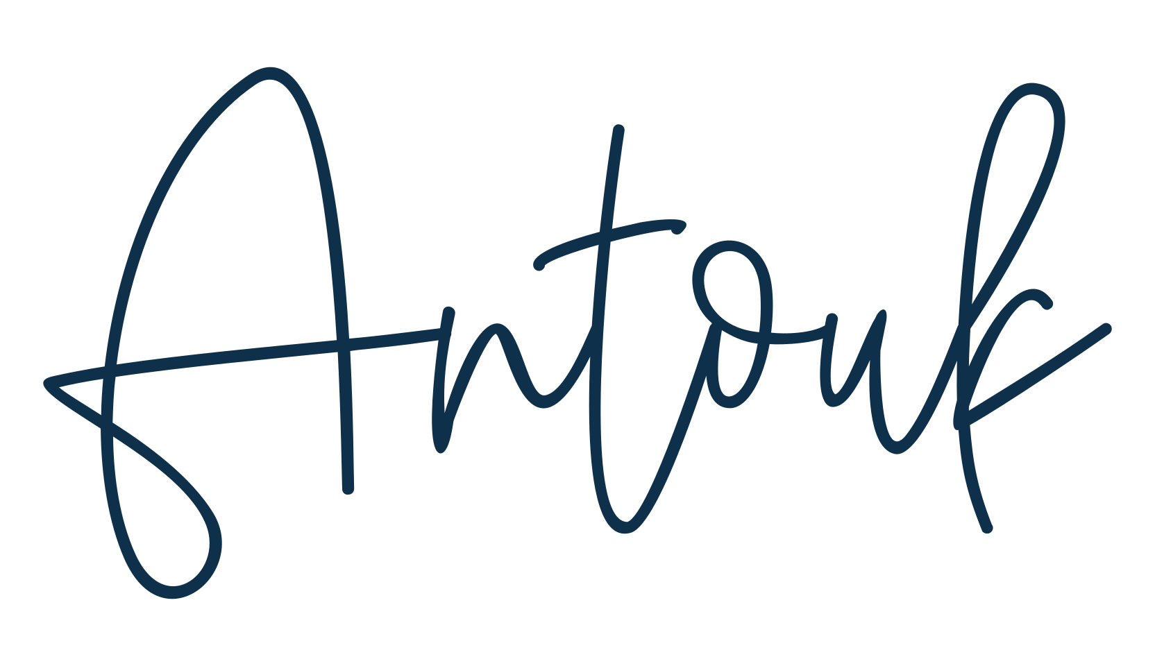 Antouk, script handwritten fancy decorative calligraphy font preview