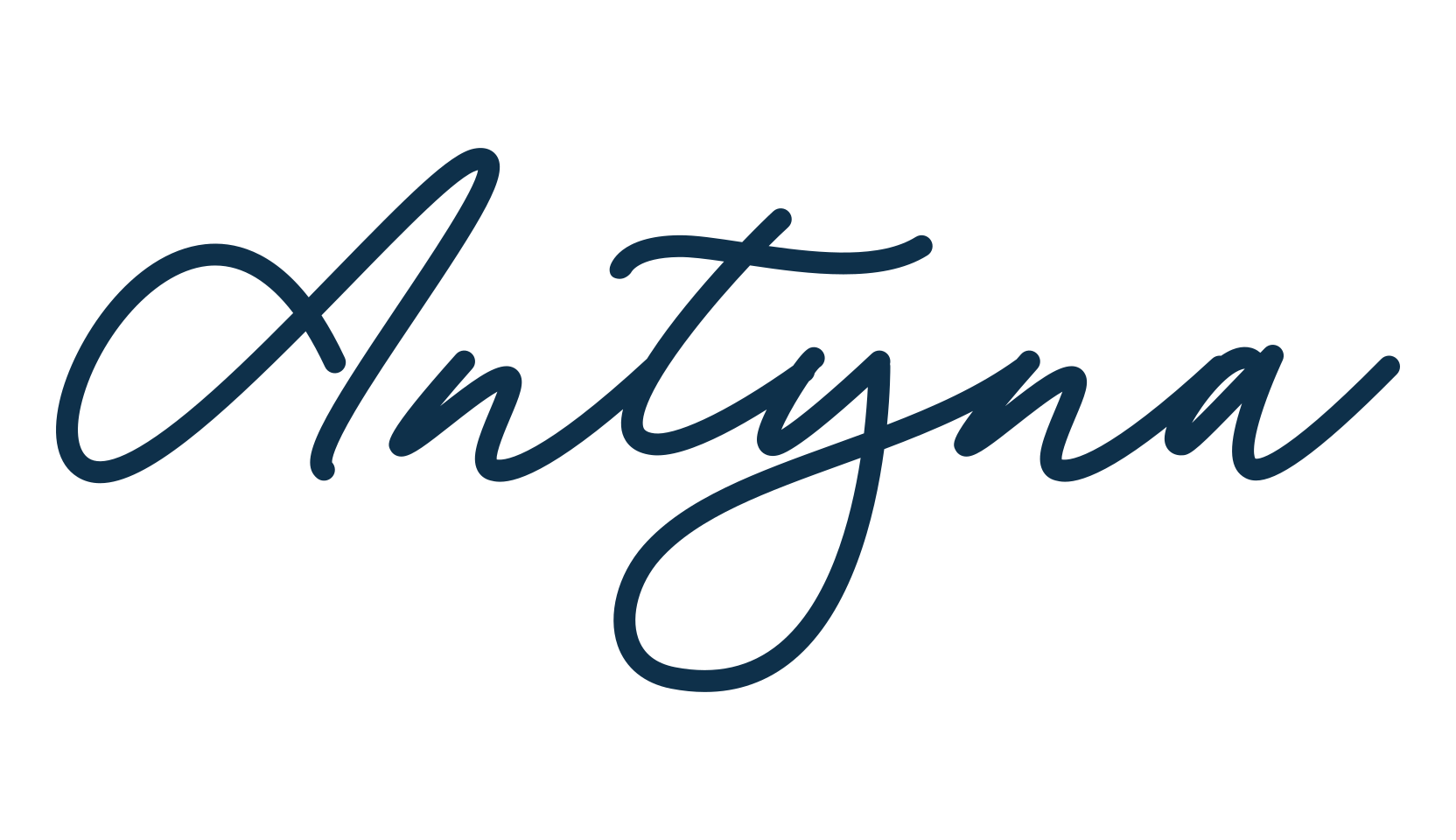 Antyna, handwriting font preview