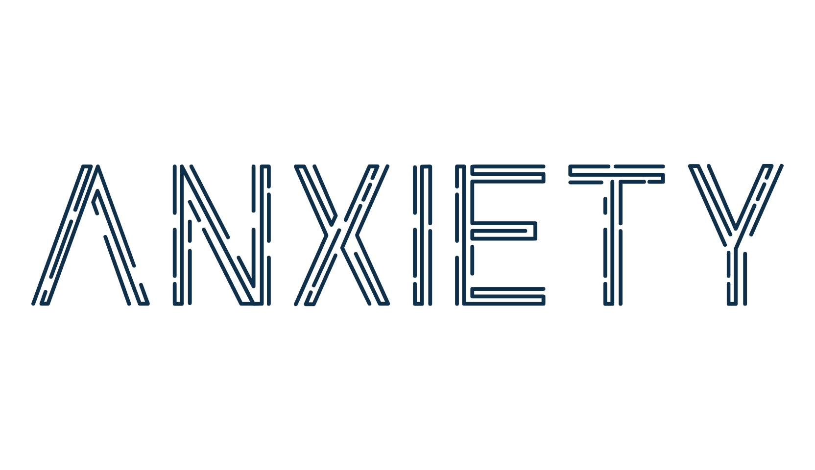 Anxiety, techno sci-fi font preview