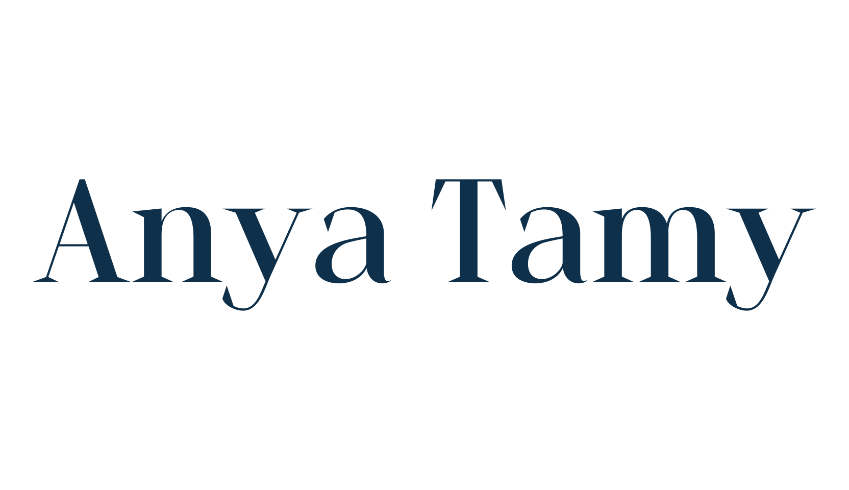 Anya Tamy, basic serif font preview