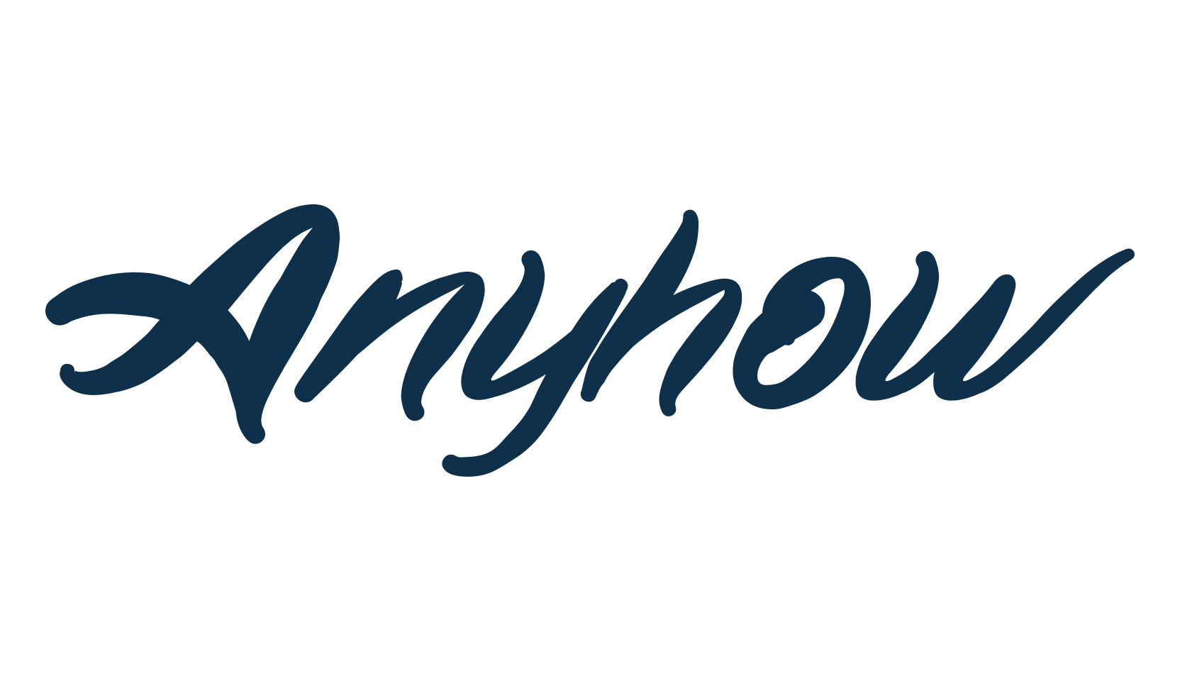 Anyhow, script brush fancy decorative calligraphy font preview