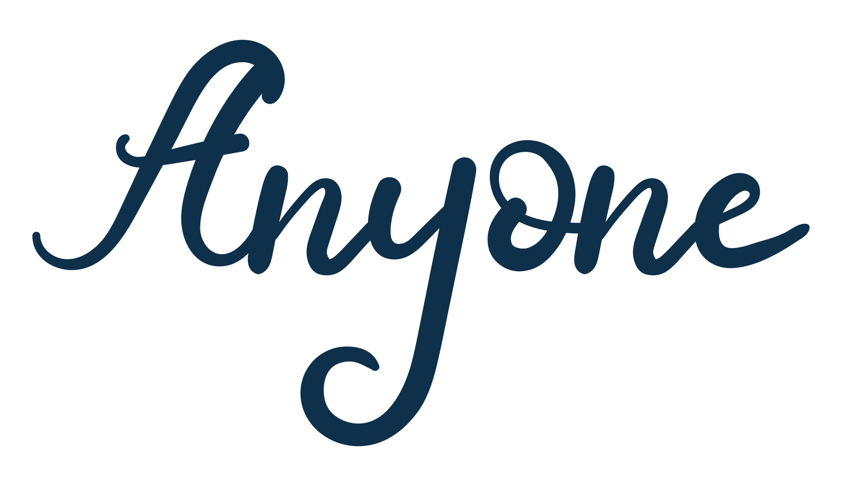 Anyone, calligraphy font preview
