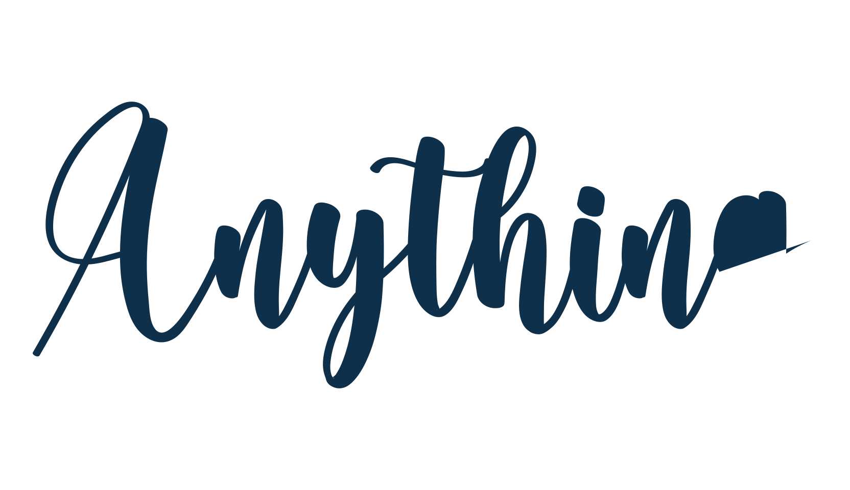 Anything, handwriting font preview